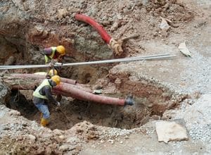 Pipe installation is included in an  affordable excavation service.