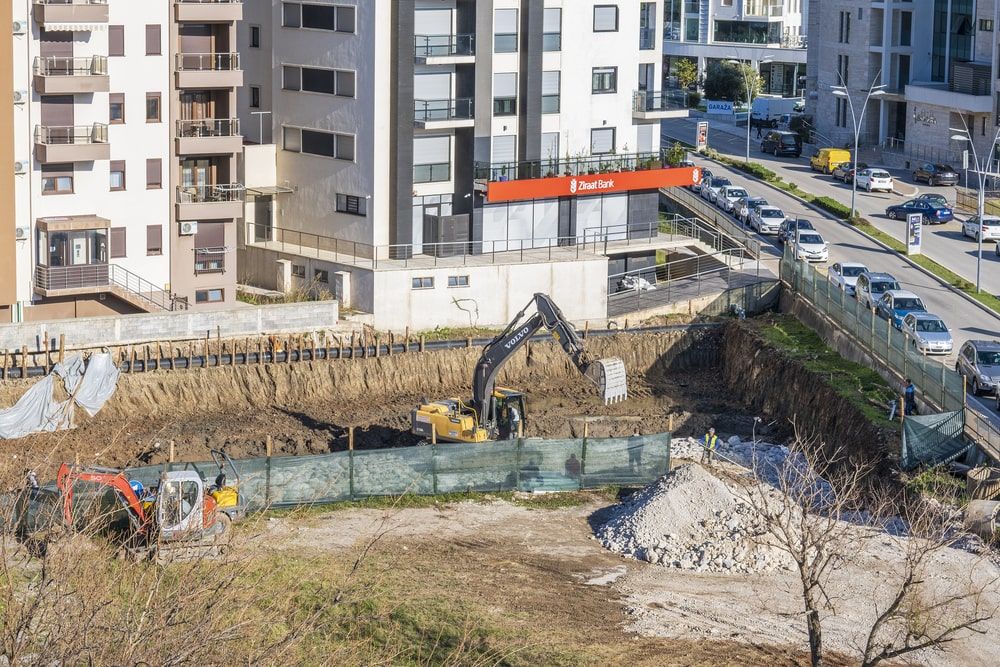 Building site preparation work is an essential undertaking.