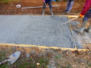 Driveway construction experts can create a durable concrete driveway for you.